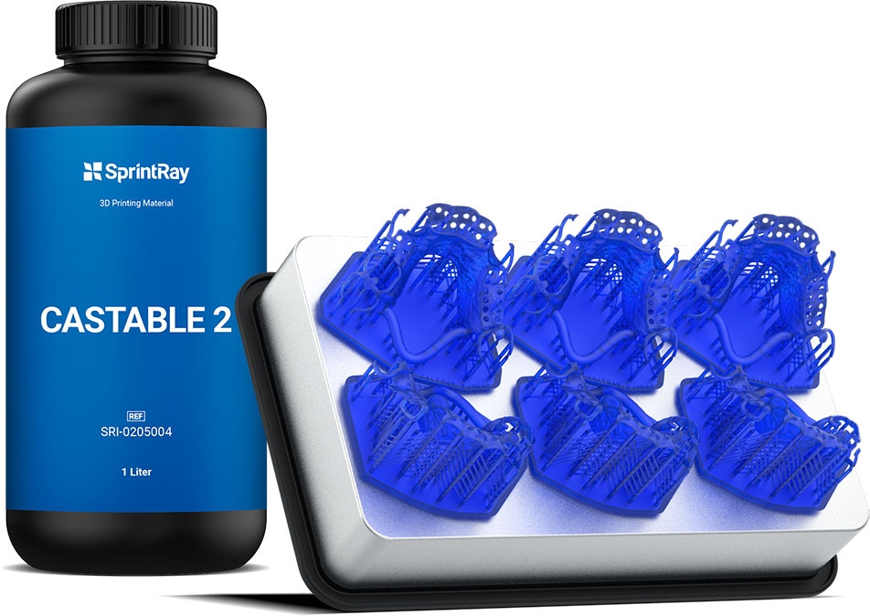 Picture of SprintRay, Castable 2 resin, 1 liter option for SprintRay Pro 55S product (BlueSkyBio.com)